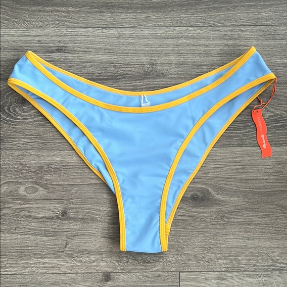 Madewell Other - MADEWELL x OOKIOH Casablanca Bikini Bottom XL Colorblock Blue Cheeky Cut NWT